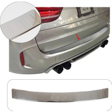 Brsplast Bmw X6 E71-E72 Uyumlu 2008-2014 Krom Arka Tampon Üstü Koruma Paslanmaz Çelik