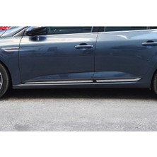 Brsplast Renault Megane 4 Uyumlu Krom Yan Kapı Çıtası 4 Parça Paslanmaz Çelik