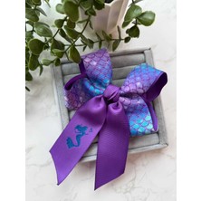 Cicis Accessories Deniz Kızı Desenli Mor Fiyonk Toka