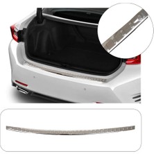 Brsplast Bmw X4 F26 Suv Uyumlu 2014-2018 Krom Arka Tampon Üstü Koruma Paslanmaz Çelik