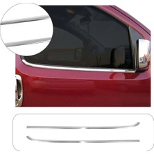 Brsplast Citroen Nemo Uyumlu 2007 ve Üzeri Krom Cam Çıtası 2 Parça Paslanmaz Çelik