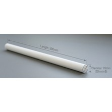 Sezen Metal Plastik Ø20X500MM Pom /delrin / Poliasetal/plastik/çubuk/ Beyaz