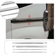 Brsplast Citroen Nemo Uyumlu 2008 ve Üzeri Krom Sürgü Çıtası 4 Parça Paslanmaz Çelik