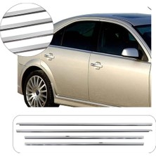Brsplast Ford Mondeo Uyumlu 2000-2007 Krom Cam Çıtası 4 Parça Paslanmaz Çelik