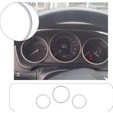 Brsplast Renault Megane Uyumlu 2016-2020 Krom Kadran Çerçevesi 3 Parça Paslanmaz Çelik