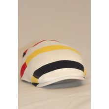 Bay Şapkacı Erkek Çizgili Kasket Şapka | Retro Newsboy Cap - BAYŞAPKACI-8281