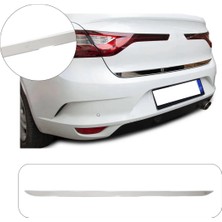 Brsplast Renault Megane 4 Sedan Uyumlu 2016 ve Üzeri Krom Bagaj Alt Çıtası Paslanmaz Çelik