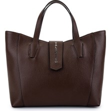 Mario Valentino Kadın Hakiki Deri Kahverengi Kol Çantası 1040 01DOL002 Bn Cnt SK25-26 Moro