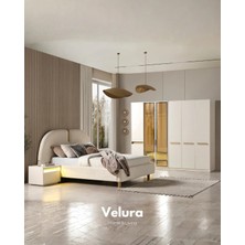Velura Home & Living Bern 6 Kapaklı (2 Reflekte Camlı Dolap) Yatak Odası Takımı