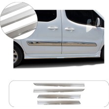 Brsplast Citroen Berlingo Uyumlu 2008-2018 Krom Yan Kapı Çıtası 4 Parça Paslanmaz Çelik