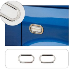 Brsplast Fiat Doblo Uyumlu 2010-2014 Krom Sinyal Çerçevesi 2 Parça Paslanmaz Çelik