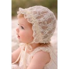 Bebeu Güpür Dantel Bebek Mevlüt Abiye Şapka