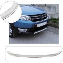 Brsplast Dacia Sandero Uyumlu 2012-2017 Krom Ön Panjur Çıtası Paslanmaz Çelik