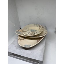 Yılmaz Seramik 3'lü Oval Porselen Tabak