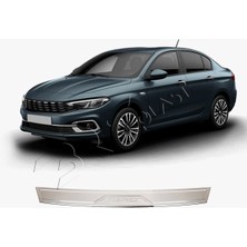 Brsplast Fiat Egea Sedan Uyumlu 2015 ve Üzeri Krom Arka Tampon Eşiği Paslanmaz Çelik