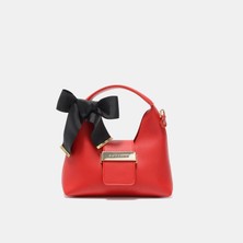 Black Ribbon Victoria Mini Kırmızı Omuz Çantası