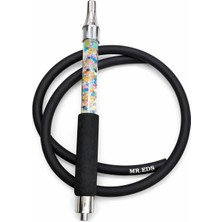 Eds Marka Kırlmaz Katlanmaz Nargile Hortumu ve Boncuklu Soğutucu Nargile Marpucu.