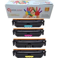 QPRİNT TONER Canon Crg 069 Çipli Muadil Toner Set Siyah Mavi Sarı Kırmızı CRG-069 Garantili Toner