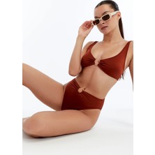 Lovely Things Crystal Bikini Alt Külot - Acı Kahve