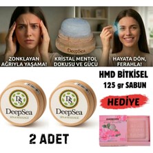 Deepsea Migren & Baş Ağrısı Için Rahatlatıcı Etki(2 Ad)Doğal Kristal Mentol Masaj TAŞI-125G Hmd Sabun Hediye