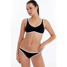 Lovely Things Vırgınıa Bikini Alt Külot - Siyah-Beyaz