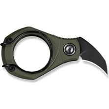 Civivi Pyrus Od Green G10 Handle Black Stonewashed 14C28N Blade Çakı