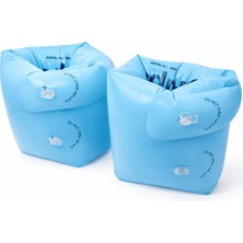 Mustran Çocuk Şişme Kolluk 2-6 Yaş Sarı Çift Şişirme Bölmeli Yüzme Kolluğu Havuz Deniz Pvc