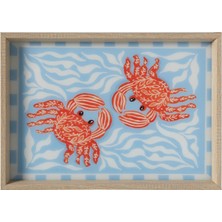 Mudo Home CRABS DEKORATİF TEPSİ 31X42 CM