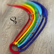 Selin Bengi Kids Gökkuşağı Afrika Örgülü Toka