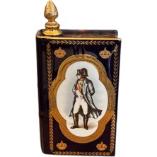 Fransız Limitli Üretim Limoges Porselen Kitap Formunda Içki Karafı 24 cm Yüksekliğinde