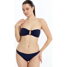 Lovely Things Eve Yanı Detaylı Bikini Alt Külot - Lacivert