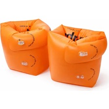 Mustran Çocuk Şişme Kolluk 2-6 Yaş Sarı Çift Şişirme Bölmeli Yüzme Kolluğu Havuz Deniz Pvc