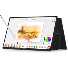 Zeuslap Z22P Pro 22" 2560*1440@60Hz 2k IPS Panel Type-C 100% Srgb 400CD/M² Kalem Destekli Dokunmatik Taşınabilir Monitör (ZL-Z22P-PRO)