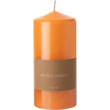 Mudo Home SÜTUN MUM TURUNCU 7X15CM