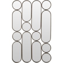 Mudo Home SPACE Duvar Aynası Dikdörtgen Cam Çerçeve ile Modern Tasarım 72X3X116 cm