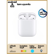 EBG Elektronik Beyaz 2. Nesil Tüm Telefonlar ile Uyumlu Bluetooth 5.0 Kulakiçi Kulaklık