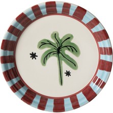 Mudo Home LISMORE SERVİS TABAĞI BORDO 25 CM