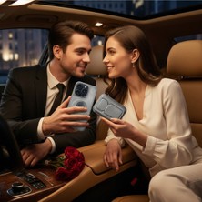 Ermer IPHONE 15 Pro Için Magsafe Cüzdanlı Mıknatıslı Lüks Deri Kılıf