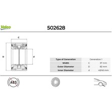 Valeo On Tekerlek Rulmanı Set Vw Passat 1.9 2000-20102005-2005 4A0407625A 4A0498625 4D0407625E
