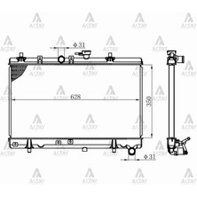 Maher RADYATÖR SU RIO 2003-2006 BENZİNLİ M-T BRAZING 25310 FD010