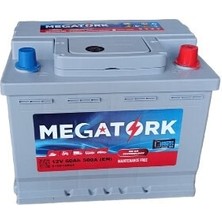 Megatork 12V 60AH 500A Standart Akü (Üretim TARIHI:2026)