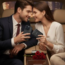 Ermer IPHONE 14 Pro Için Magsafe Cüzdanlı Mıknatıslı Lüks Deri Kılıf