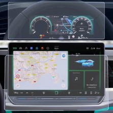 Mrtglass Volkswagen Tiguan 10.25'' Digital Cockpit Pro ve 12.9'' Multimedya Ekran Koruyucu Nano Film