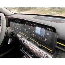 Mrtglass Hyundai Kona 12.3 Inç Dijital Panel ve Navigasyon Ekran Koruyucu 2023