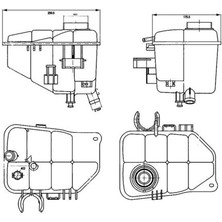 Mahle RADYATOR YEDEK SU DEPOSU MERCEDES W203 CL203 S203 C209 A209 A2035000049
