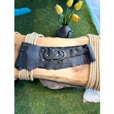 Yılday Gür Butik Ottilie El Yapımı Hakiki Deri Bohem Korse Kemer - Standart Beden