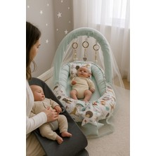 Jaju Baby Orman Desen Oyuncaklı ve Cibinlik Tüllü Babynest Anne Yanı
