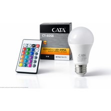 Cata CT-4058 Uzaktan Kumandalı Rgb LED Ampul 9W E27, Renk Değiştiren