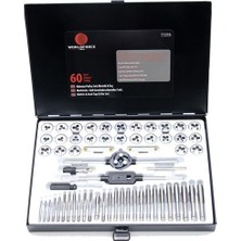 Worldforce KILAVUZ PAFTA SETİ METRİK-İNÇ 60 PARÇA GARAJ EKİPMANLARI HIRDAVAT