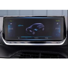 Mrtglass Peugeot 2008 Gt 10 Inç Navigasyon Ekran Koruyucu Nano Film Makyajlı 2023 Uyumlu